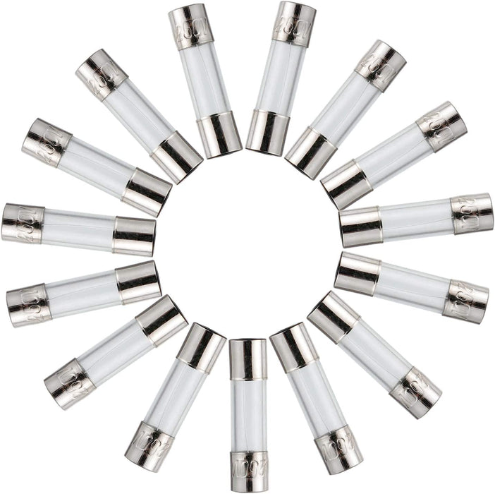 15 Values 150pcs Schnellschlag Glassicherungen Sortiment Set 5x20mm Sicherung 250V Sicherungen 0,1 0,2 0,25 0,5 1 1,5 2 3 4 5 8 10 12 15 20A