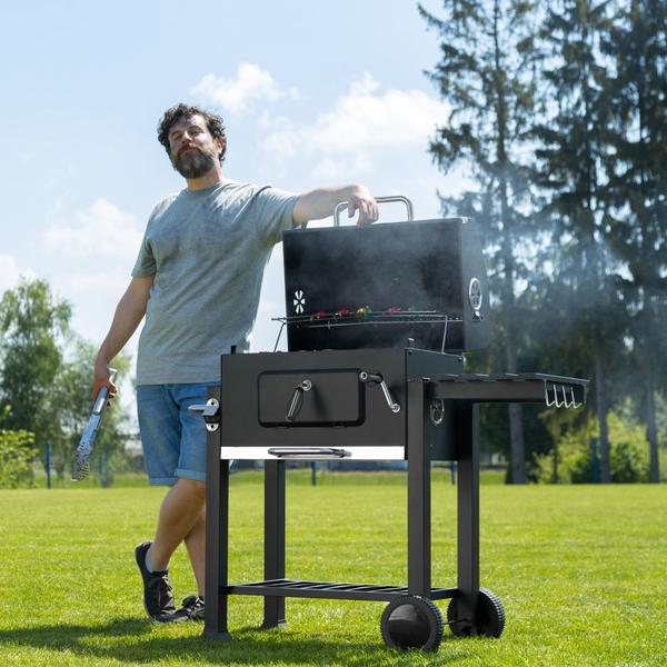 Holzkohle Grillwagen - BBQ Smoker - Hochwertiger Grill für EIN gelungenes Barbecue - Grill - Kohlegrill - Griller
