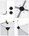 16 Würfel DIY Regalsystem Kleiderschrank aus Kunststoff mit Türen in modischem Weiß stabil und einfach zu montieren, Steckregal