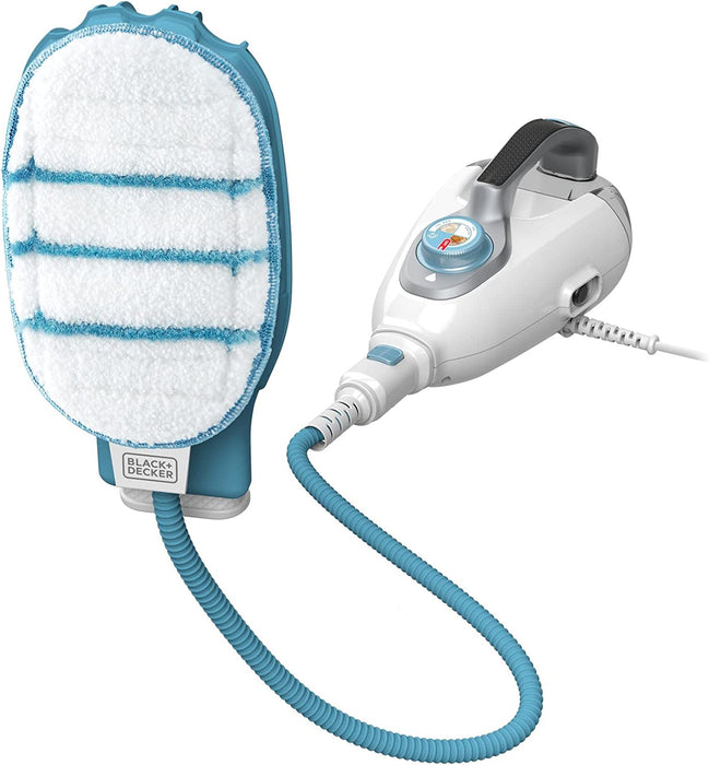 17in1 Dampfbesen & Dampfhandschuh SteaMitt–Dampf Reiniger für Boden, Textilien und Polstermöbel-Auffrischung–Automatische Dampfmengen-Einstellung