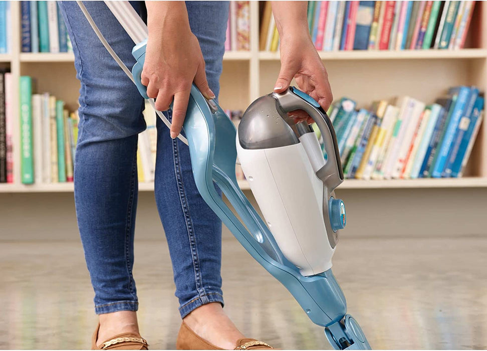 17in1 Dampfbesen & Dampfhandschuh SteaMitt–Dampf Reiniger für Boden, Textilien und Polstermöbel-Auffrischung–Automatische Dampfmengen-Einstellung