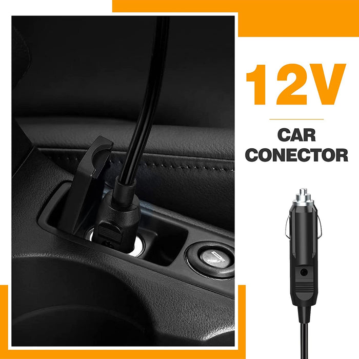 20PSI hoher Druck Elektrische Luftpumpe SUP - Intelligentes zweistufiges Aufpumpen & Auto-Off, Ablassfunktion, 12V DC Autoanschluss für aufblasbare Stand Up Paddle Boards, Boote