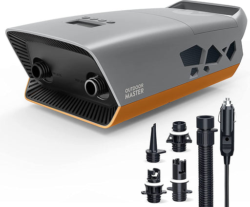 20PSI hoher Druck Elektrische Luftpumpe SUP - Intelligentes zweistufiges Aufpumpen & Auto-Off, Ablassfunktion, 12V DC Autoanschluss für aufblasbare Stand Up Paddle Boards, Boote