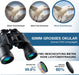 20x50 Fernglas - Fernglas Erwachsene mit Nachtsicht bei Schwachem Licht, BAK4 Prism FMC-Objektiv Kompaktes Ferngläser mit Smartphone-Adapter