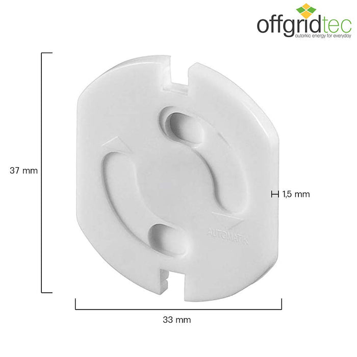 20x Kindersicherung fuer Steckdose mit Drehmechanik - Steckdosensicherung Baby Kleinkind