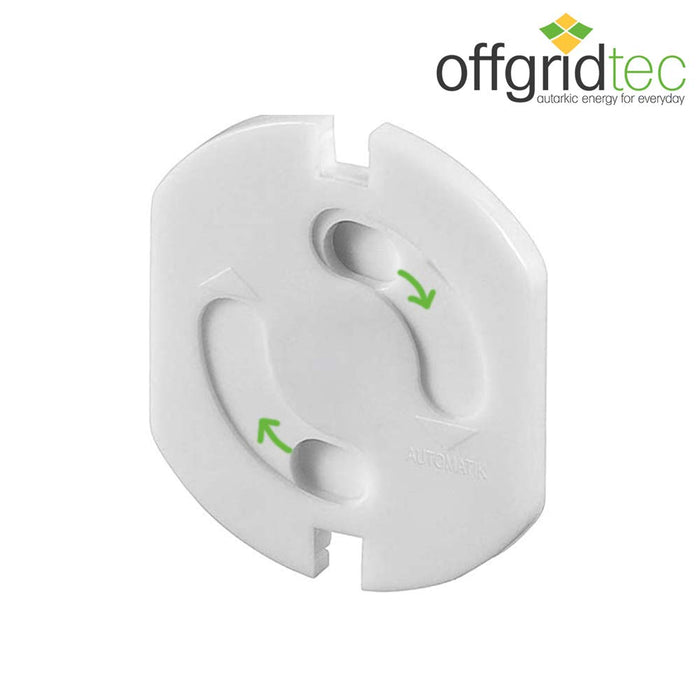 20x Kindersicherung fuer Steckdose mit Drehmechanik - Steckdosensicherung Baby Kleinkind