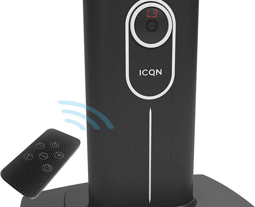 2300 Watt Stand Heizstrahler | 4 Heizstufen mit Fernbedienung | Kohlenstoff Infrarotstrahler für Innen- & Außenbereich | Terrassenstrahler