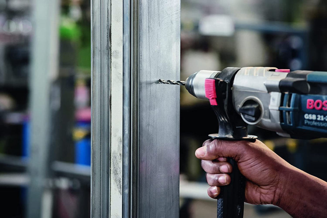 25tlg. HSS Spiralbohrer PointTeQ Set (für Metall, ProBox, Zubehör Bohrschrauber), Grau, Ø 1-13 mm