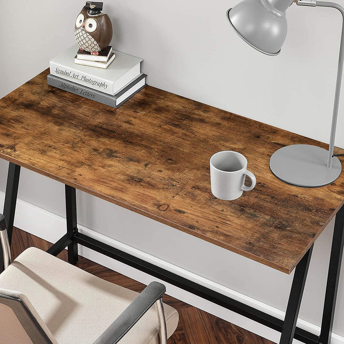 Schreibtisch, Computertisch, Homeoffice, Büro, Arbeitszimmer, Wohnzimmer, stabil, platzsparend, einfacher Aufbau, Industrie-Design, 100 x 50 x 75 cm