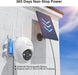 2K Überwachungskamera Aussen Akku mit Solarpanel, PTZ WALN Kamera,PIR Bewegungsmelder, 355°/120° Schwenkbar,Nachtsicht,4DB 