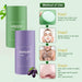 2 Stück Grüner Tee Maske,Green Mask Stick,Grüntee Purifying Clay Grüntee Maske Ölkontrolle Anti-Akne-Aubergine Fest Fein,Regulieren Sie den Wasser