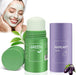 2 Stück Grüner Tee Maske,Green Mask Stick,Grüntee Purifying Clay Grüntee Maske Ölkontrolle Anti-Akne-Aubergine Fest Fein,Regulieren Sie den Wasser