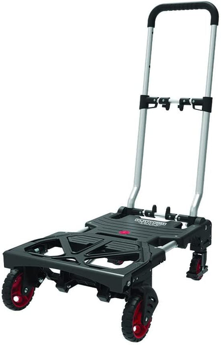 2 in 1 Multifunktionaler Sackkarre - Zur Verwendung als Wagen und Transportwagen - Ideal für den Einsatz in und um das Haus herum, Schwarz, 7.4 kg