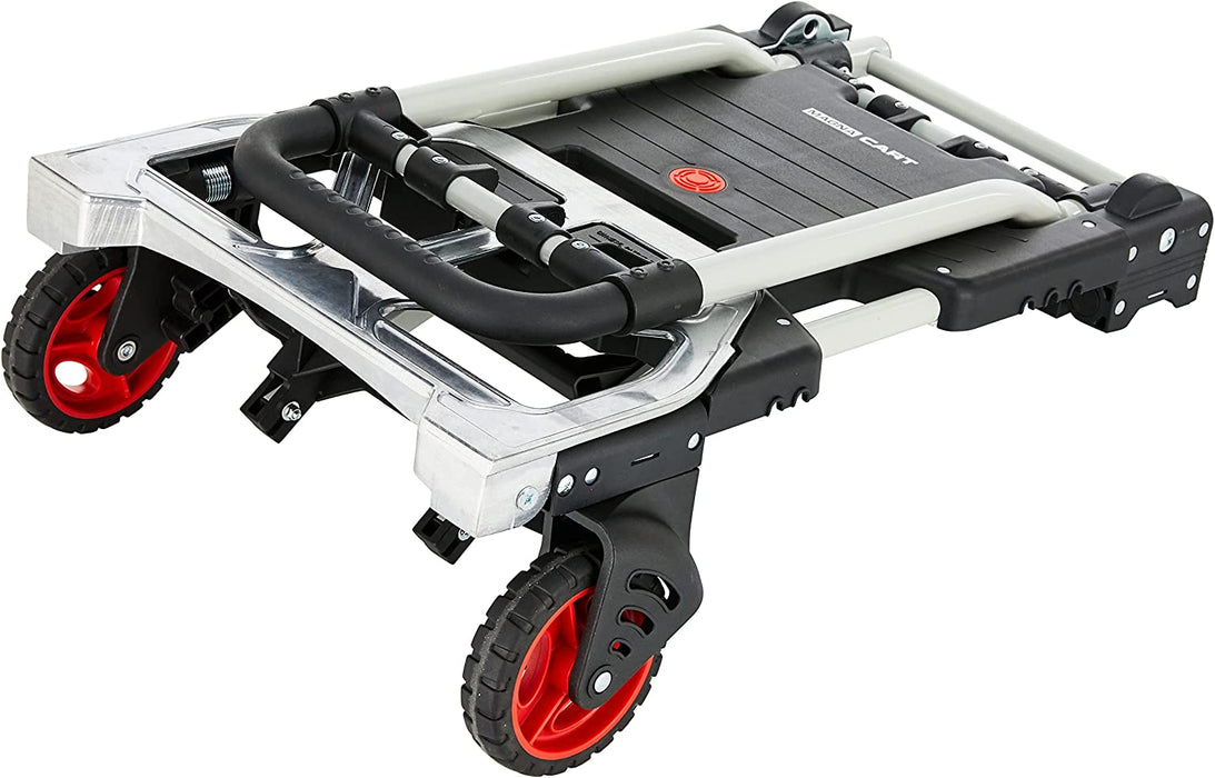 2 in 1 Multifunktionaler Sackkarre - Zur Verwendung als Wagen und Transportwagen - Ideal für den Einsatz in und um das Haus herum, Schwarz, 7.4 kg