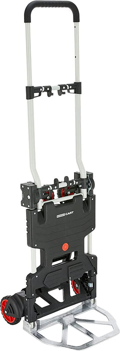 2 in 1 Multifunktionaler Sackkarre - Zur Verwendung als Wagen und Transportwagen - Ideal für den Einsatz in und um das Haus herum, Schwarz, 7.4 kg