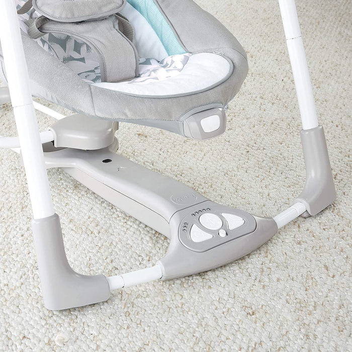 2 in 1 zusammenklappbare Babschaukel und -sitz, mit Vibrationen, automatischem Schaukeln und Melodien