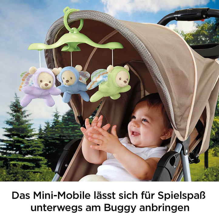 3-in-1 Traumbärchen Mobile Nachtlicht mit beruhigender Musik und White Noise mit Sternenlichtern Babyerstausstattung, ab 0 Monaten