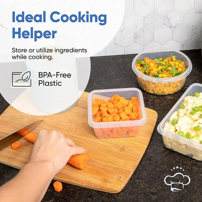 32 teiliges Set Aufbewahrungsbox Küche (16 Vorratsbehälter + 16 Deckel) - BPA-Frei Luftdichte Vorratsdosen mit Deckel - Ideal vorratsdosen luftdicht