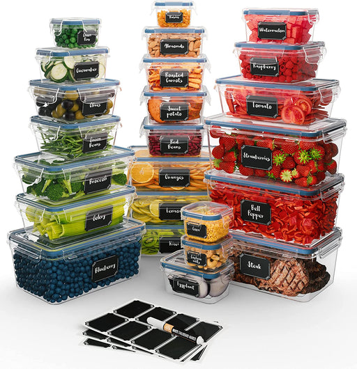 32 teiliges Set Aufbewahrungsbox Küche (16 Vorratsbehälter + 16 Deckel) - BPA-Frei Luftdichte Vorratsdosen mit Deckel - Ideal vorratsdosen luftdicht