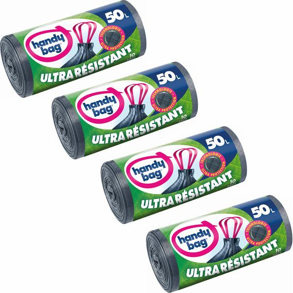 Müllsäcke Handy Bag Rouleaux (4 x 10 pcs) (50 l) (Refurbished A+)