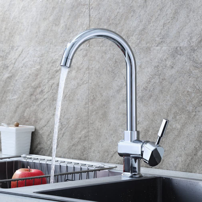 360° drehbar Wasserhahn Küche Einhebelmischer Spültisch Armatur Hochdruck Küchenarmatur Spültischarmatur Spülbecken Mischbatterie