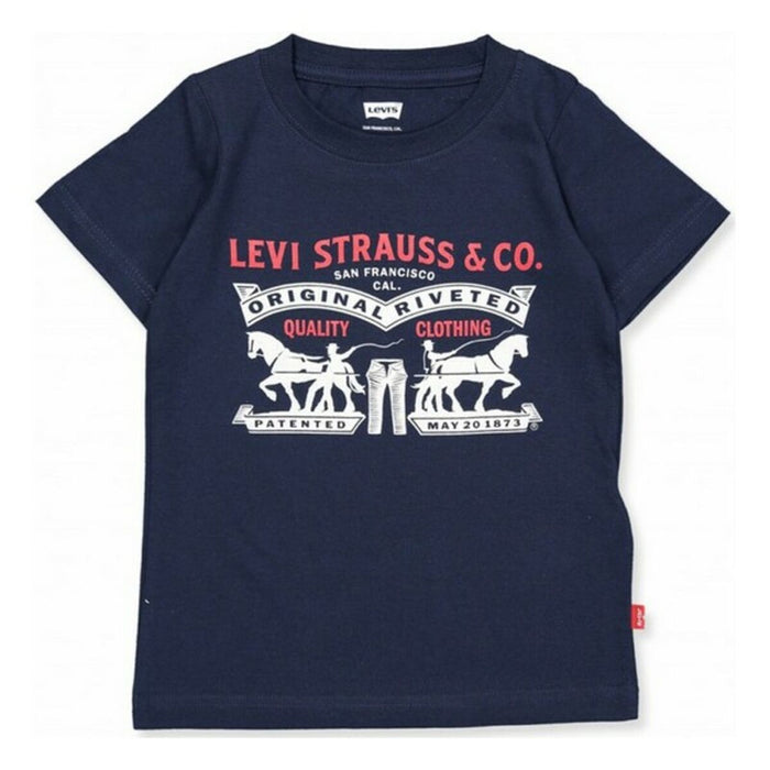 Kurzarm-T-Shirt für Kinder Levi's 9EA074-U09 Marineblau