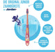 3 Zahnbürste Kinder | Kinder zahnbürste für 6-9 Jahre | Weiche Borsten, doppelter ergonomischer Griff & BPA-frei | Rosa und Blaue Farbe | Pack 4 Einheiten
