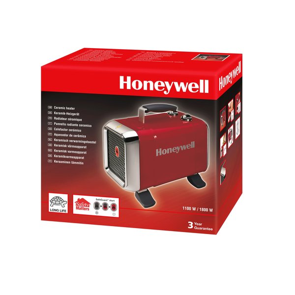 Elektrischer Keramikheizer Honeywell 1000 W-1800 W Rot (Refurbished D)