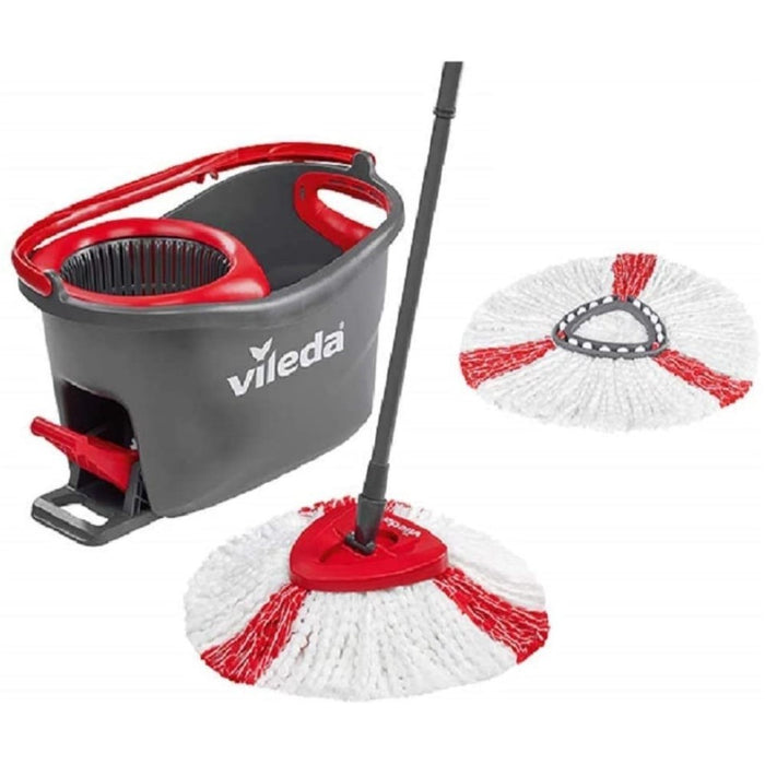 Mop with Bucket Vileda Turbo EasyWring & Clean Komplett Automatisch (Restauriert D)