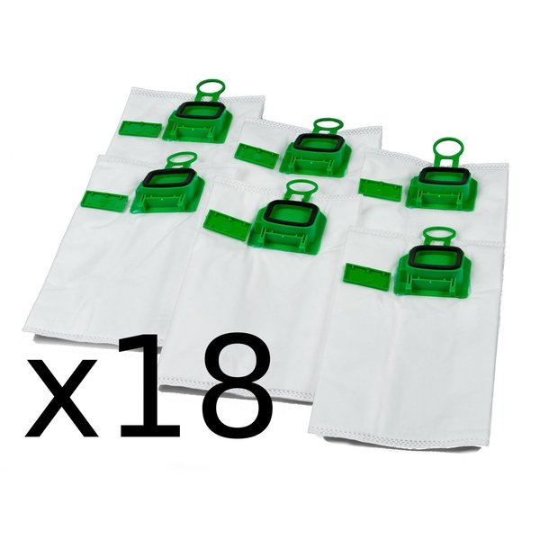Ersatzbeutel für Staubsauger Vorwerk Kobold VK140 - VK 150 (18 Stücke) (Refurbished A+)