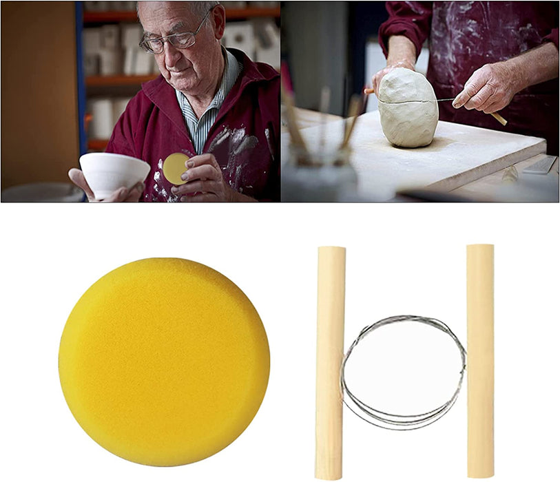 46Pcs Töpferwerkzeug Set Modellierwerkzeug Polymer Clay Werkzeug Sculpting Modellierwerkzeug Polymer-Tonwerkzeuge mit Aufbewahrungstasche für Modellbau, Schmuckherstellung, Töpfer