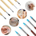 46Pcs Töpferwerkzeug Set Modellierwerkzeug Polymer Clay Werkzeug Sculpting Modellierwerkzeug Polymer-Tonwerkzeuge mit Aufbewahrungstasche für Modellbau, Schmuckherstellung, Töpfer