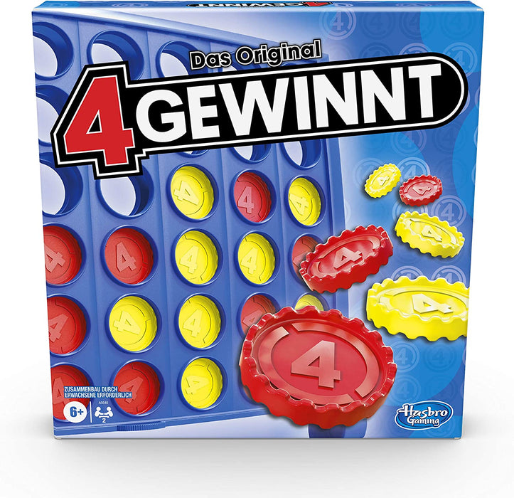 4 gewinnt, Strategiespiel für 2 Spieler, 4 gewinnt Rasterwand, 4 in einer Reihe, Spiel für Kinder ab 6 Jahren