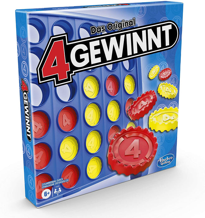 4 gewinnt, Strategiespiel für 2 Spieler, 4 gewinnt Rasterwand, 4 in einer Reihe, Spiel für Kinder ab 6 Jahren