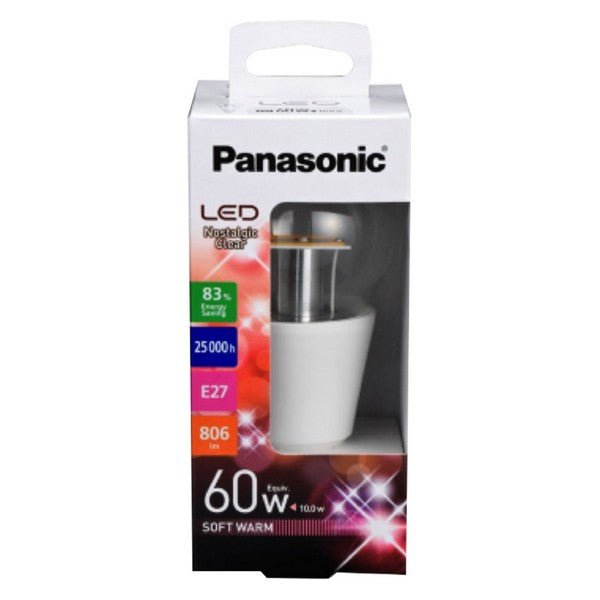 LED-Lampe Panasonic Corp. Nostalgic Clear Bulbo A+ 10 W 806 lm (Warmes Weiß 2700K)