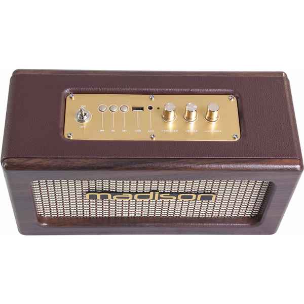 Drahtlose Bluetooth Lautsprecherboxen Madison 10-7086 Vintage (Refurbished A+)