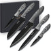 5 PCS Küchenmessersets Professionelle scharfe Kochmessersets mit Bezug und Geschenkbox Langlebiges Kochset Set aus Küchenmessern
