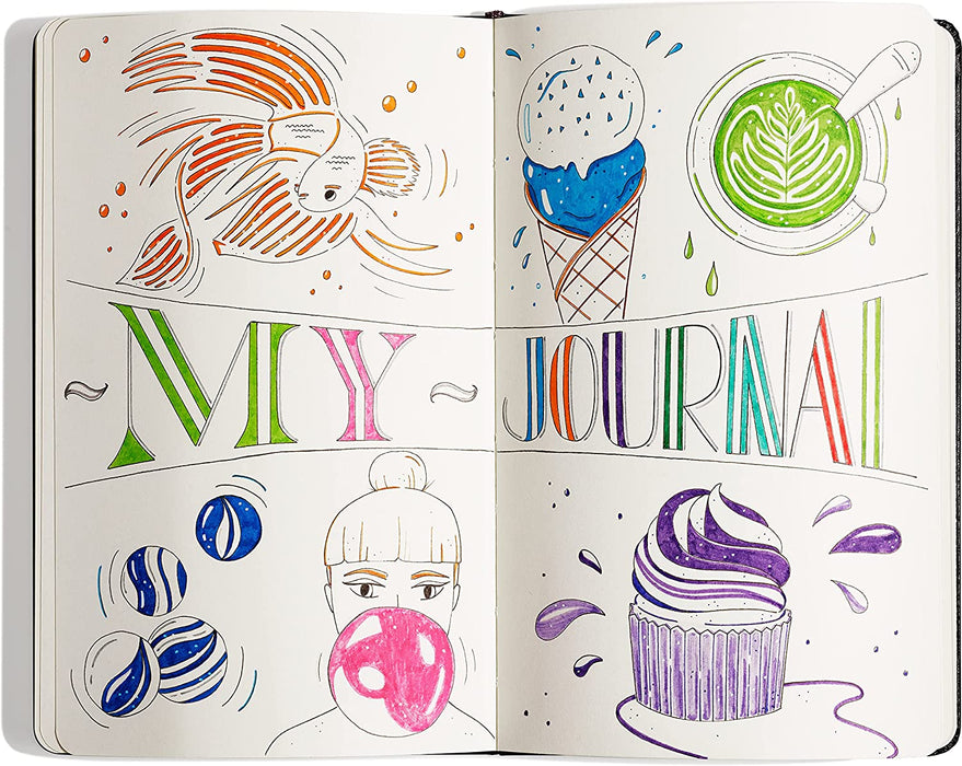 BIC Intensity Fineliner Set, Filzstifte mit 32 Stiften, mit feiner & mittlerer Spitze, für Bullet Journal & Mandala, Ideal als Geschenk zur Einschulung