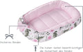 5 teilig Babynestchen Set Babynest 90x50 herausnehmbarer Einsatz Bett Kuschelnest Krabbeldecke Medi Partners für Babys Neugeborene 100% Baumwolle