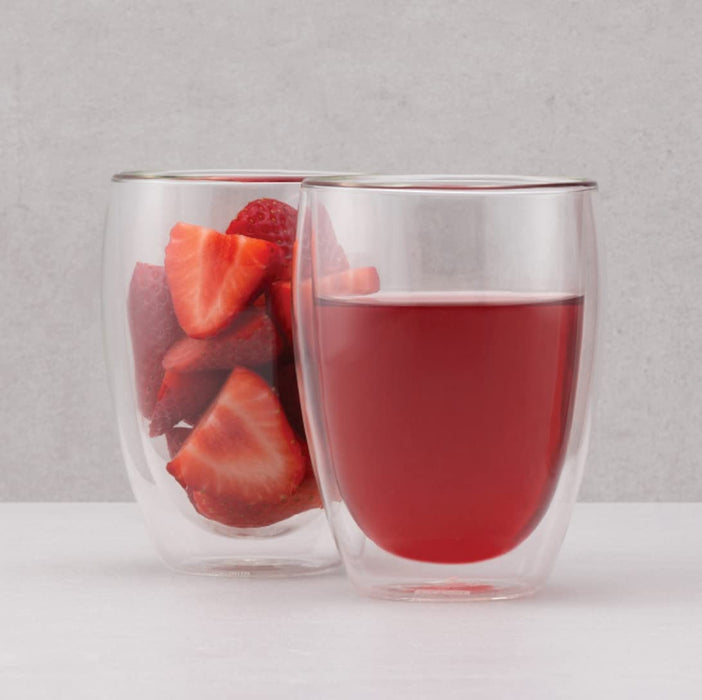 6-teiliges Gläser-Set (Doppelwandig, isoliert, 0,35 liters) transparent