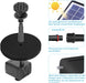 6.5W Solar Springbrunnen Eingebaute1500 mAh Batterie Upgraded Solar Teichpumpe Wasserpumpe Solar Schwimmender Fontäne Pumpe mit 6 Fontänenstile 