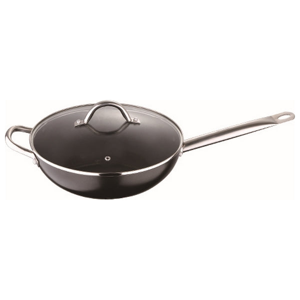 Wok Pfanne San Ignacio Profesional Chef Schwarz Geschmiedetes Aluminium (Ø 28 cm)