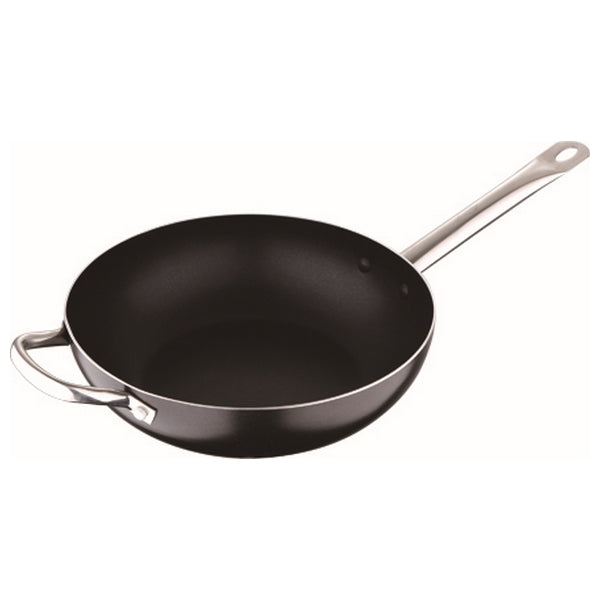 Wok Pfanne San Ignacio Profesional Chef Schwarz Geschmiedetes Aluminium (Ø 28 cm)