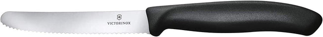 6 Stück Tafelmesser Brotzeitmesser Swiss Classic (Schwarz, One Size)