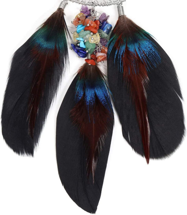 7 Chakren Lebensbaum Fensterdeko Hängend Handgefertigt Wire Wrap Chakra Steine Baum des Lebensbaum Feng Shui Deko Edelstein Traumfänger