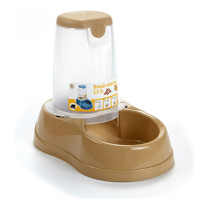 Futternapf für Haustiere Beige (18,5 x 22 x 28,5 cm)