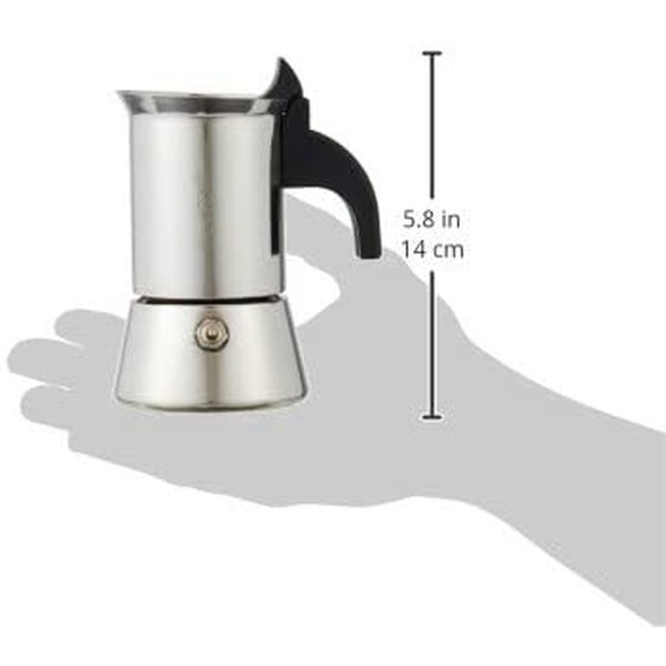 Italienische Kaffeemaschine Espresso Bialetti Venus Edelstahl (2 Kopper) (Refurbished A+)
