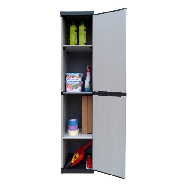 Schrank Harz Schwarz/Grau (Refurbished D)