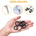 800Stück Dichtungsringe Set O Ringe Sortiment, Nitrilkautschuk Gummi Dichtungen Ringe 18 Verschiedene Sortiment mit Durchmesser 3-27mm Gummiringe