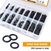 800Stück Dichtungsringe Set O Ringe Sortiment, Nitrilkautschuk Gummi Dichtungen Ringe 18 Verschiedene Sortiment mit Durchmesser 3-27mm Gummiringe